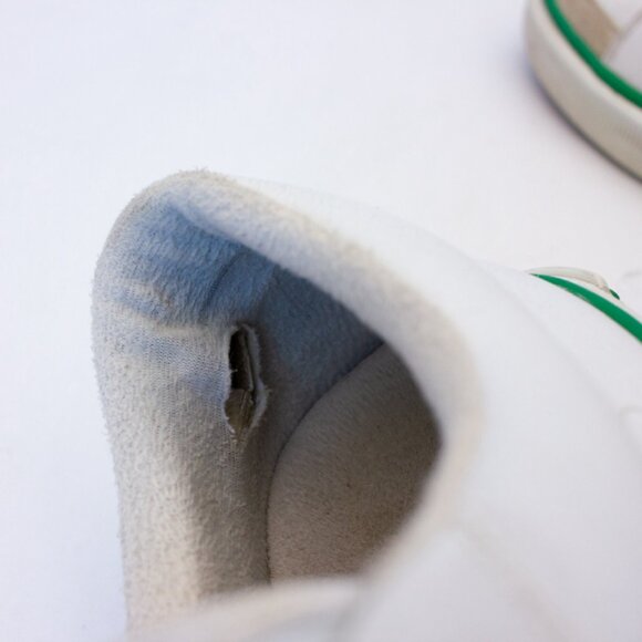 650$ BALENCIAGA - Match Tennis Distressed Leather Sneakers - Men - White Size 10 - Picture 13 of 16